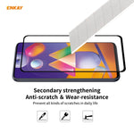 ENKAY Hat-Prince Full Glue 0.26mm 9H 2.5D Pellicola a copertura totale in vetro temperato, For Samsung Galaxy M31s, For OnePlus Nord