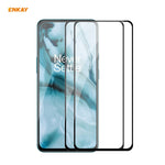 2 PZ ENKAY Hat-Prince Full Glue 0.26mm 9H 2.5D Pellicola a copertura totale in vetro temperato, For Samsung Galaxy M31s, For OnePlus Nord