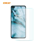 5 PZ ENKAY Hat-Prince 0.26mm 9H 2.5D Pellicola in vetro temperato con bordo curvo, For OnePlus Nord, For Galaxy M31s 5 PCS