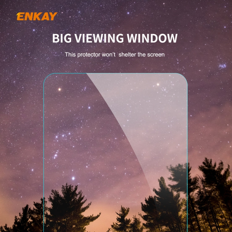 10 PZ ENKAY Hat-Prince 0.26mm 9H 2.5D Pellicola in vetro temperato con bordo curvo, For OnePlus Nord, For Galaxy M31s 10 PCS