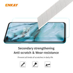 10 PZ ENKAY Hat-Prince 0.26mm 9H 2.5D Pellicola in vetro temperato con bordo curvo, For OnePlus Nord, For Galaxy M31s 10 PCS