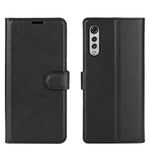 Per LG Velvet Litchi Texture Custodia protettiva a vibrazione orizzontale con supporto, slot per schede e portafoglio, For LG Velvet