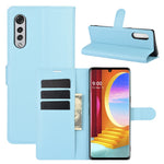 Per LG Velvet Litchi Texture Custodia protettiva a vibrazione orizzontale con supporto, slot per schede e portafoglio, For LG Velvet