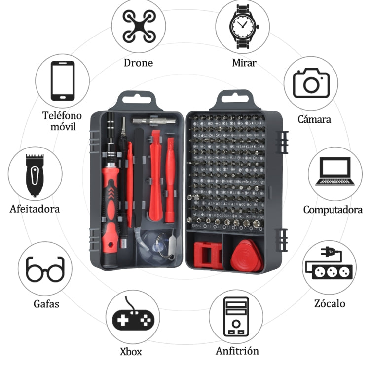 115 in 1 Cell Phone Computer Disassembly Maintenance Tool Set with Precision Screwdriver, 115 in 1 (Black), 115 in 1 (Red), 115 in 1 (Purple), 115 in 1 (Yellow), 115 in 1 (Blue)