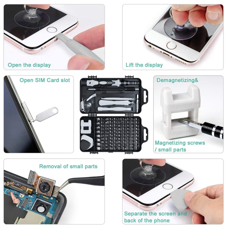 115 in 1 Cell Phone Computer Disassembly Maintenance Tool Set with Precision Screwdriver, 115 in 1 (Black), 115 in 1 (Red), 115 in 1 (Purple), 115 in 1 (Yellow), 115 in 1 (Blue)