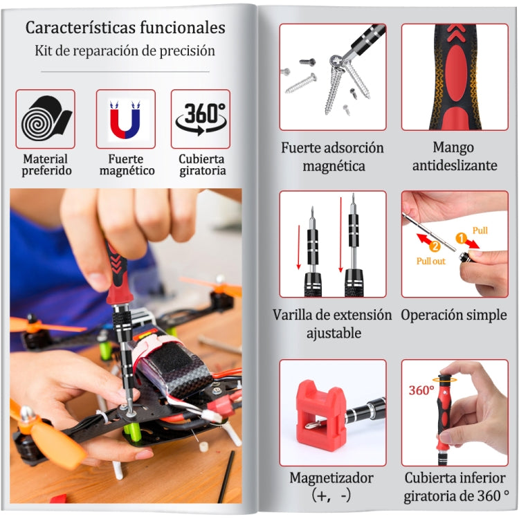 115 in 1 Cell Phone Computer Disassembly Maintenance Tool Set with Precision Screwdriver, 115 in 1 (Black), 115 in 1 (Red), 115 in 1 (Purple), 115 in 1 (Yellow), 115 in 1 (Blue)