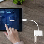 Adattatore OTG USB-C 3 in 1 con jack cuffie 3,5 mm