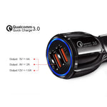 Qc3.0 Dual USB 6A Caricabatterie rapido per veicoli / Tablet per telefoni cellulari Ricarica rapida, LZ-681 (Black), LZ-681 (White)
