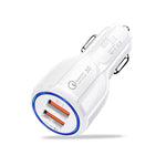 Qc3.0 Dual USB 6A Caricabatterie rapido per veicoli / Tablet per telefoni cellulari Ricarica rapida, LZ-681 (Black), LZ-681 (White)