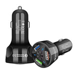 QC3.0 3 Caricabatterie per veicoli ad alta potenza USB 35W / Caricabatterie universale per veicoli tablet per telefoni cellulari