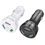QC3.0 3 Caricabatterie per veicoli ad alta potenza USB 35W / Caricabatterie universale per veicoli tablet per telefoni cellulari