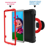 Custodia combinata antiurto PC + silicone con supporto e maniglia rotanti a 360 gradi, For Galaxy Tab A 8.4 (2020) T307, For Amazon Kindle Fire HD8 (2020)