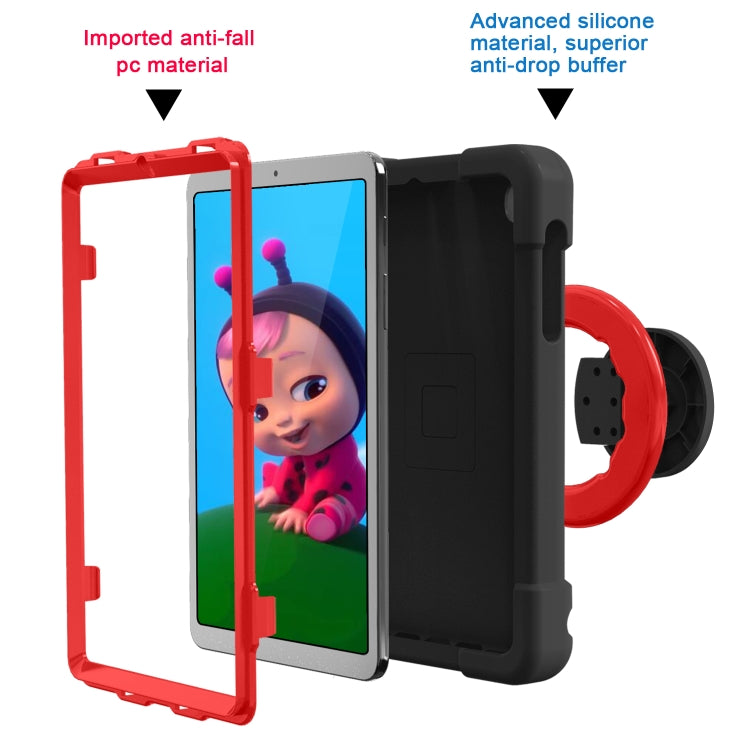 Custodia combinata antiurto PC + silicone con supporto e maniglia rotanti a 360 gradi, For Galaxy Tab A 8.4 (2020) T307, For Amazon Kindle Fire HD8 (2020)