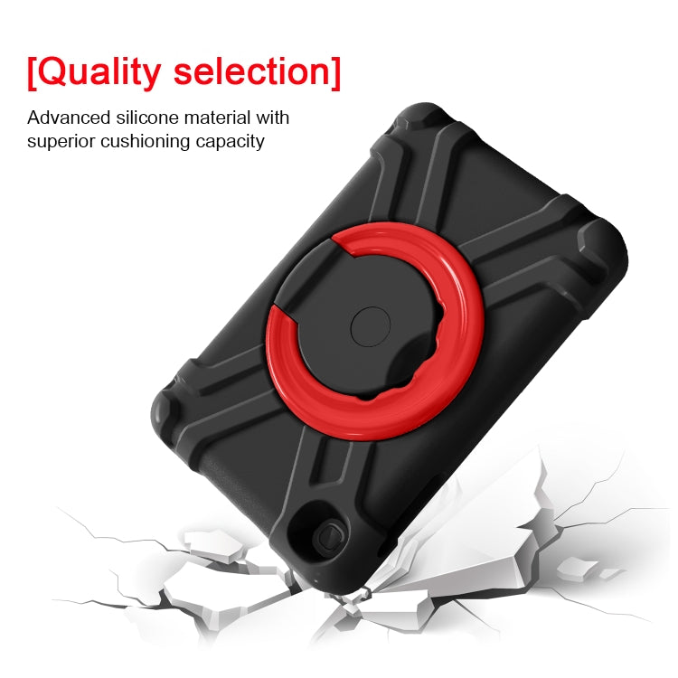 Custodia combinata antiurto PC + silicone con supporto e maniglia rotanti a 360 gradi, For Galaxy Tab A 8.4 (2020) T307, For Amazon Kindle Fire HD8 (2020)
