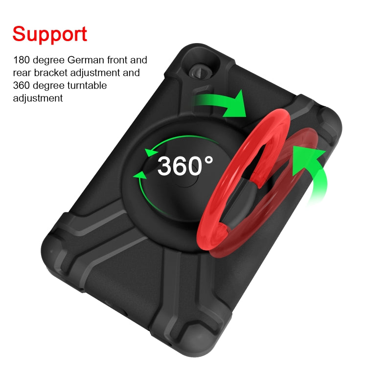 Custodia combinata antiurto PC + silicone con supporto e maniglia rotanti a 360 gradi, For Galaxy Tab A 8.4 (2020) T307, For Amazon Kindle Fire HD8 (2020)