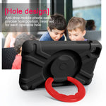 Custodia combinata antiurto PC + silicone con supporto e maniglia rotanti a 360 gradi, For Galaxy Tab A 8.4 (2020) T307, For Amazon Kindle Fire HD8 (2020)