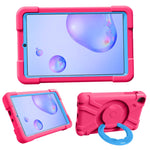 Custodia combinata antiurto PC + silicone con supporto e maniglia rotanti a 360 gradi, For Galaxy Tab A 8.4 (2020) T307, For Amazon Kindle Fire HD8 (2020)