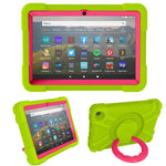 Custodia combinata antiurto PC + silicone con supporto e maniglia rotanti a 360 gradi, For Galaxy Tab A 8.4 (2020) T307, For Amazon Kindle Fire HD8 (2020)