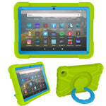 Custodia combinata antiurto PC + silicone con supporto e maniglia rotanti a 360 gradi, For Galaxy Tab A 8.4 (2020) T307, For Amazon Kindle Fire HD8 (2020)