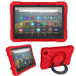 Custodia combinata antiurto PC + silicone con supporto e maniglia rotanti a 360 gradi, For Galaxy Tab A 8.4 (2020) T307, For Amazon Kindle Fire HD8 (2020)