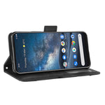 Per Nokia 8.3 5G Custodia in pelle con motivo a portafoglio stile pelle di vitello ， con slot per schede separato, For Nokia 8.3 5G