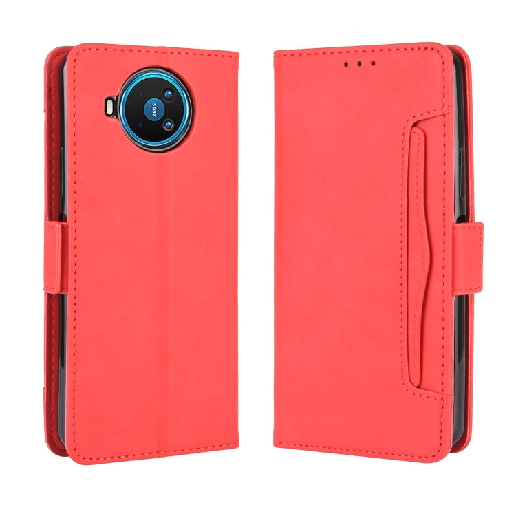 Per Nokia 8.3 5G Custodia in pelle con motivo a portafoglio stile pelle di vitello ， con slot per schede separato, For Nokia 8.3 5G