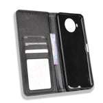 Per Nokia 8.3 5G Magnetic Buckle Retro Crazy Horse Texture Custodia in pelle a vibrazione orizzontale, con supporto e slot per schede e cornice per foto, For Nokia 8.3 5G