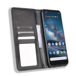 Per Nokia 8.3 5G Magnetic Buckle Retro Crazy Horse Texture Custodia in pelle a vibrazione orizzontale, con supporto e slot per schede e cornice per foto, For Nokia 8.3 5G