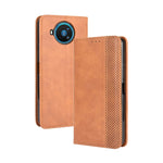 Per Nokia 8.3 5G Magnetic Buckle Retro Crazy Horse Texture Custodia in pelle a vibrazione orizzontale, con supporto e slot per schede e cornice per foto, For Nokia 8.3 5G