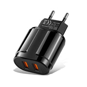 Caricatore da viaggio con testa di ricarica universale per tablet portatile con doppia USB per telefono cellulare, spina europea, EU Plug