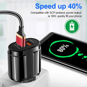 Caricatore da viaggio con testa di ricarica universale per tablet portatile con doppia USB per telefono cellulare, spina europea, EU Plug