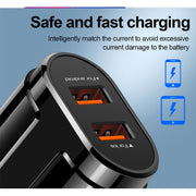 Caricatore da viaggio con testa di ricarica universale per tablet portatile con doppia USB per telefono cellulare, spina europea, EU Plug