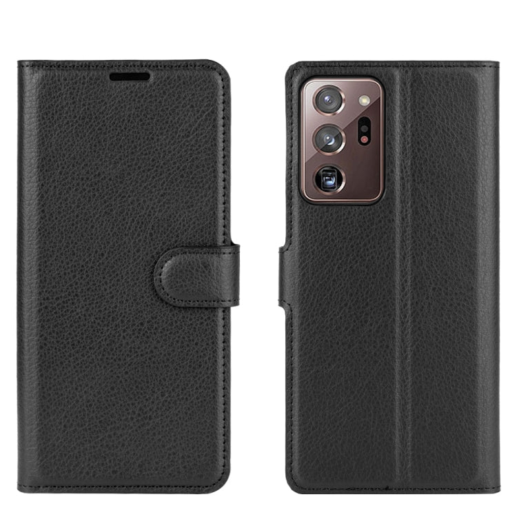 Per Samsung Galaxy Note20 Ultra Litchi Texture Custodia protettiva a vibrazione orizzontale con supporto, slot per schede e portafoglio, For Galaxy Note20 Ultra