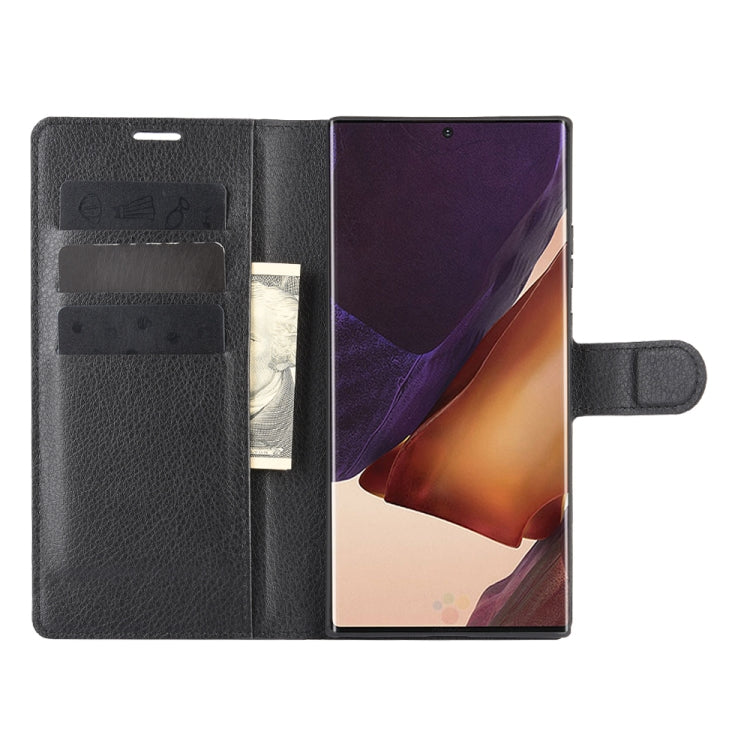 Per Samsung Galaxy Note20 Ultra Litchi Texture Custodia protettiva a vibrazione orizzontale con supporto, slot per schede e portafoglio, For Galaxy Note20 Ultra