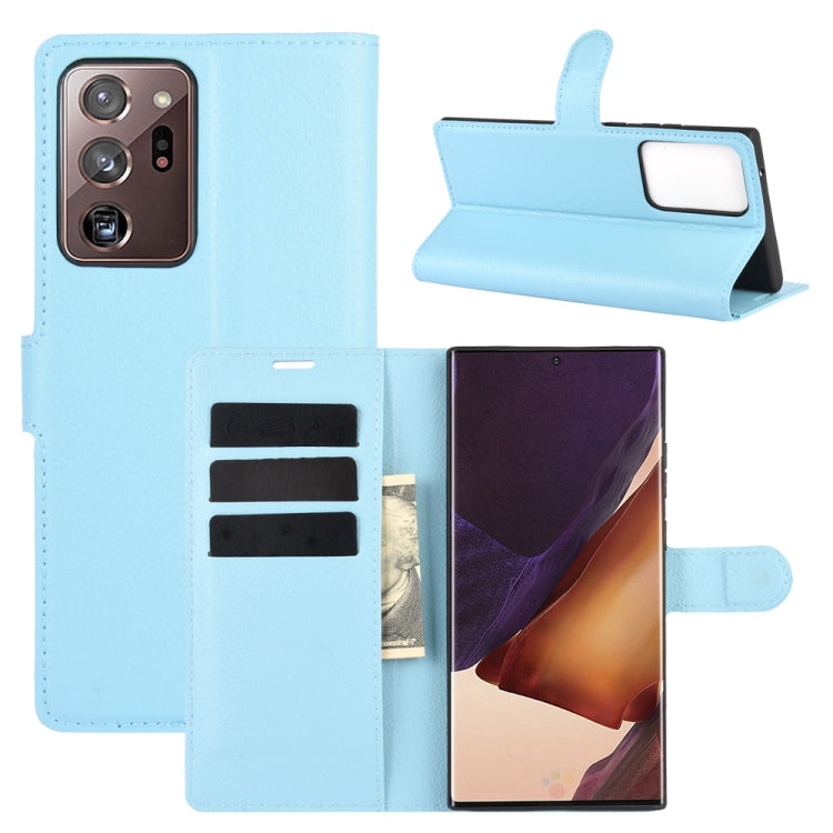 Per Samsung Galaxy Note20 Ultra Litchi Texture Custodia protettiva a vibrazione orizzontale con supporto, slot per schede e portafoglio, For Galaxy Note20 Ultra