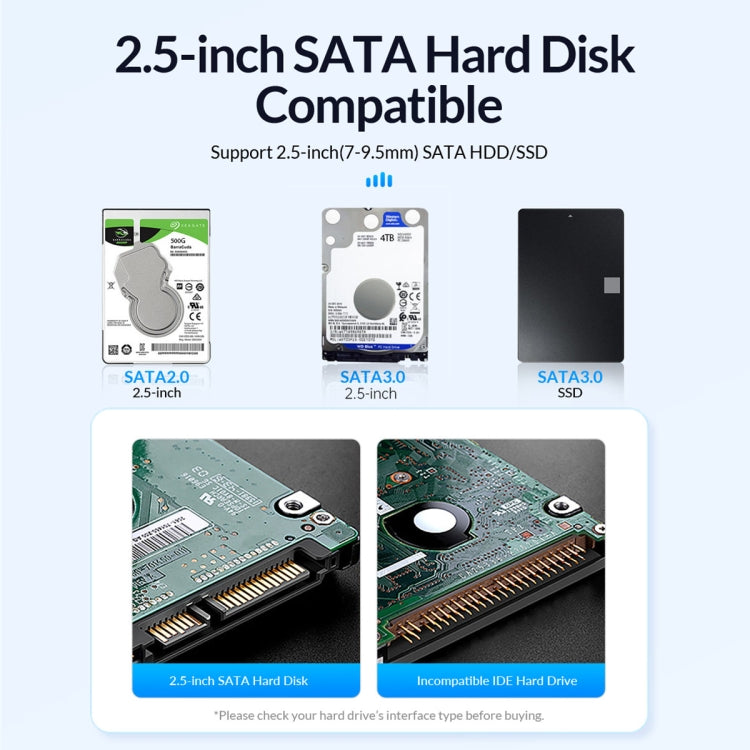 ORICO 2580U3 Custodia per disco rigido mobile con custodia USB 3.0 Nostalgic da 2,5 pollici, 2580U3