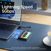 ORICO 2580U3 Custodia per disco rigido mobile con custodia USB 3.0 Nostalgic da 2,5 pollici, 2580U3