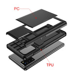 Per Samsung Note20 Custodia protettiva antiurto per armatura robusta con slot per schede