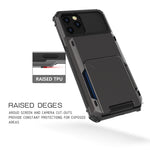 Per iPhone 12 Custodia protettiva per armature robuste antigraffio antiurto con slot per schede, For iPhone 12 mini