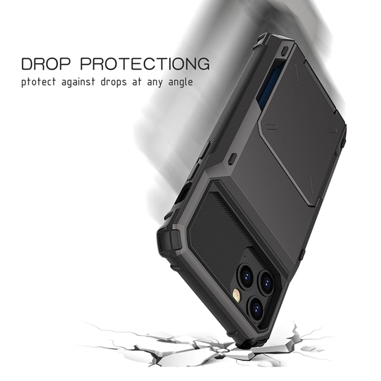 Per iPhone 12 Pro Max Custodia protettiva antigraffio resistente agli urti per armature robuste con scheda Solt, For iPhone 12 Pro Max