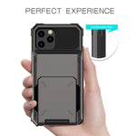 Per iPhone 12 Pro Max Custodia protettiva antigraffio resistente agli urti per armature robuste con scheda Solt, For iPhone 12 Pro Max