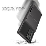Per Samsung Galaxy Note20 Custodia protettiva antigraffio resistente agli urti per impieghi gravosi con slot per schede