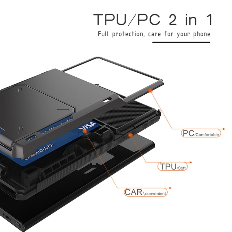 Per Samsung Galaxy Note20 Custodia protettiva antigraffio resistente agli urti per impieghi gravosi con slot per schede
