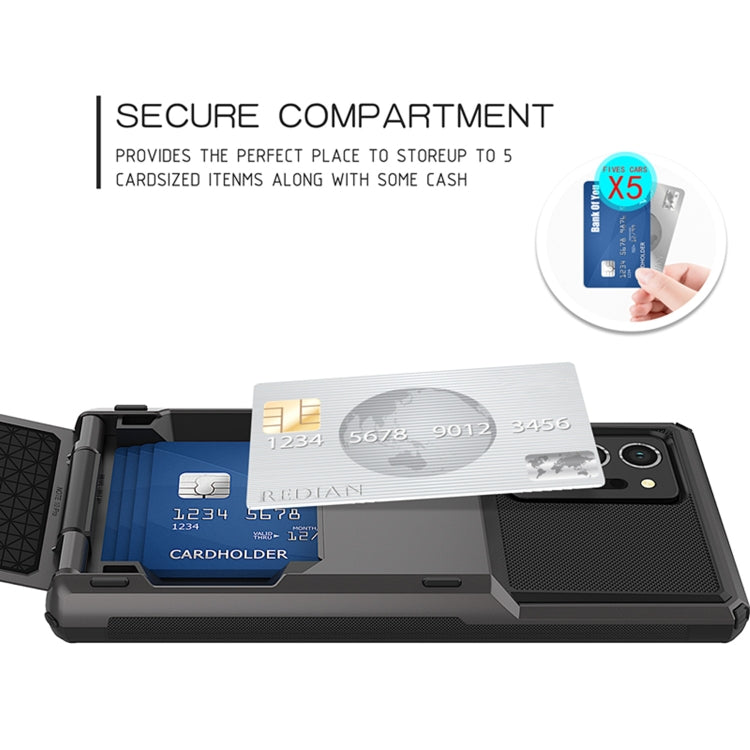 Per Samsung Galaxy Note20 Custodia protettiva per armatura robusta antigraffio ultra resistente agli urti con slot per schede
