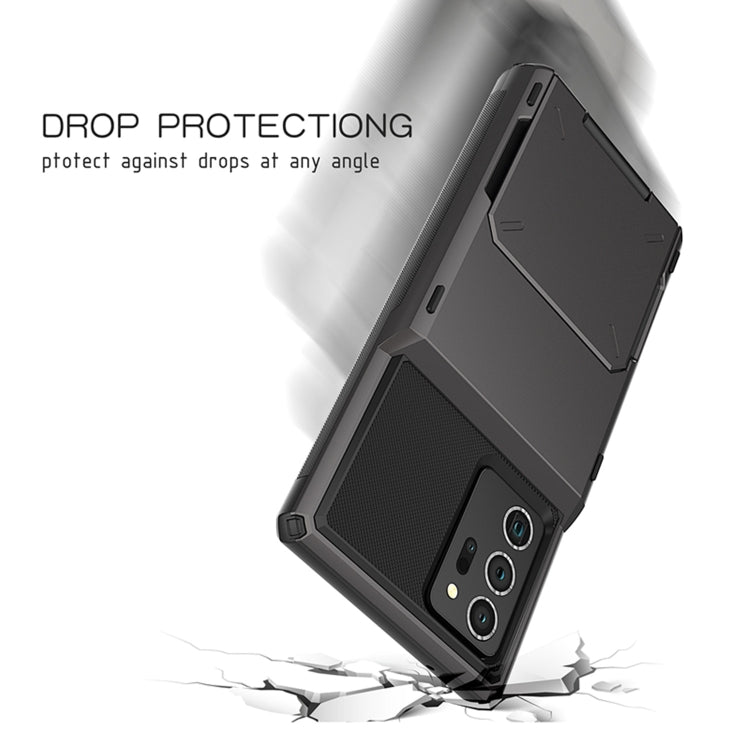 Per Samsung Galaxy Note20 Custodia protettiva per armatura robusta antigraffio ultra resistente agli urti con slot per schede