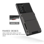Per Samsung Galaxy Note20 Custodia protettiva per armatura robusta antigraffio ultra resistente agli urti con slot per schede