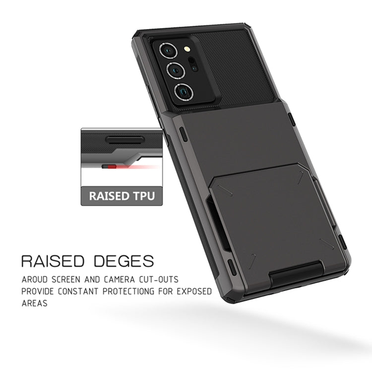 Per Samsung Galaxy Note20 Custodia protettiva per armatura robusta antigraffio ultra resistente agli urti con slot per schede