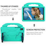 Guscio protettivo piatto anti caduta per bambini in materiale EVA con staffa per il pollice, For Samsung Galaxy Tab S6 Lite / P610, For Samsung Galaxy Tab S5e 10.5 / T720, For Samsung Galaxy Tab S6 10.5 / T860, For Samsung Galaxy Tab S6 Lite P610      ...