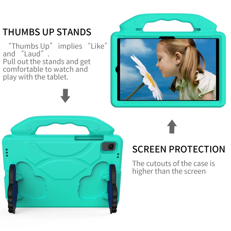 Guscio protettivo piatto anti caduta per bambini in materiale EVA con staffa per il pollice, For Samsung Galaxy Tab S6 Lite / P610, For Samsung Galaxy Tab S5e 10.5 / T720, For Samsung Galaxy Tab S6 10.5 / T860, For Samsung Galaxy Tab S6 Lite P610      ...