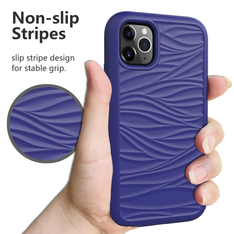Per iPhone 11 Wave Pattern 3 in 1 Custodia protettiva antiurto in silicone + PC, For iPhone 11